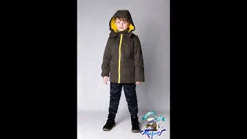 Детская Демисезонная Куртка в стиле Casual расцветка Олива